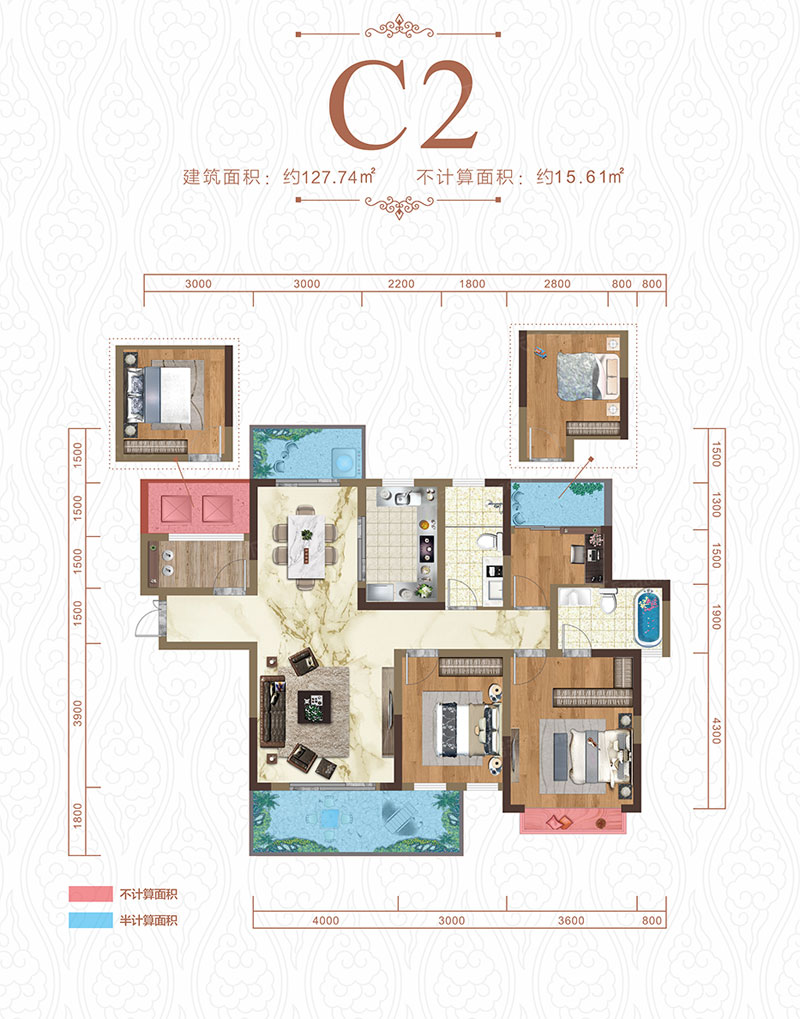 衡东县锦绣和府C2户型